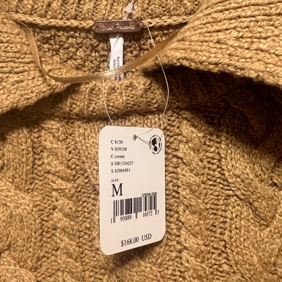 Free People Cable-Knit Collared Sweater - Picture 4 of 5